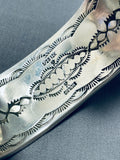 Dynamic Native American Navajo Sterling Silver & 12k Gold Storyteller Bracelet Signed-Nativo Arts