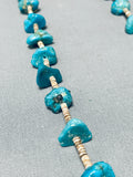 Incredible Vintage Native American Navajo Turquoise Sterling Silver Necklace-Nativo Arts