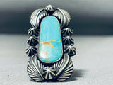 Jake Francosa San Felipe Royston Turquoise Sterling Silver Ring-Nativo Arts