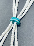 Native American Traditional Vintage Santo Domingo Turquoise Necklace-Nativo Arts