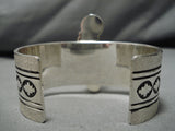 Incredible Zuni Native American Sterling Silver 3d Kachina Bracelet Cuff-Nativo Arts