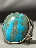 Tremendous San Felipe Turquoise Sterling Silver Ring-Nativo Arts