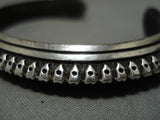 Incredible Vintage Hopi Native American Loren Sakava Sterling Silver Bracelet-Nativo Arts
