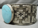 Important San Felipe Blue Jay Turquoise Sterling Silver Bracelet-Nativo Arts