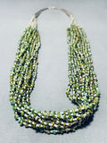 One Of The Best Vintage Native American Navajo Royston Turquoise Sterling Silver Necklace-Nativo Arts