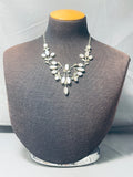Most Detailed Vintage Native American Navajo Pink Shell Sterling Silver Garden Necklace-Nativo Arts