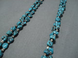 Exceptional Vintage Navajo Turquoise Native American Necklace Old-Nativo Arts