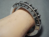 So Thick So Heavy Navajo Sterling Silver Native American Bracelet-Nativo Arts