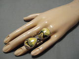 Rare Bumblebee Stone Navajo Sterling Silver Native American Ring-Nativo Arts