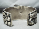 Huge Heavy Museum Vintage Native American Navajo Royston Turquoise Sterling Silver Bracelet-Nativo Arts