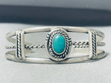 Incredible Vintage Native American Navajo Cerrillos Turquoise Sterling Silver Bracelet-Nativo Arts
