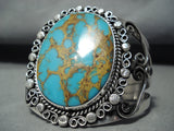 Native American Rare Francisco Gomez Spiderweb Turquoise Sterling Silver Bracelet-Nativo Arts