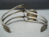 Exceptional Vintage Native American Navajo Morenci Turquoise Sterling Silver Bracelet-Nativo Arts
