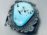 Gasp! 146 Grams Vintage Native American Navajo Turquoise Sterling Silver Bracelet-Nativo Arts