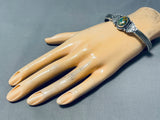 Noteworthy Native American Navajo Royston Turquoise Sterling Silver Bracelet-Nativo Arts