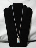 Important Vintage Native American Navajo Peter Nelson Turquoise Sterling Silver Necklace-Nativo Arts