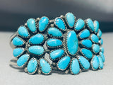 Tears Of Joy Vintage Native American Navajo Turquoise Sterling Silver Bracelet-Nativo Arts
