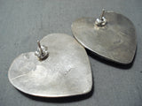 Fabulous Navajo Royston Turquoise Sterling Silver Earrings Native American-Nativo Arts
