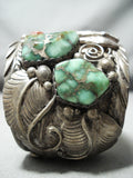 Best Vintage Native American Navajo Coyote Damale Turquoise Sterling Silver Bracelet-Nativo Arts