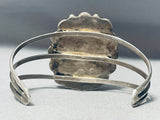 One Of The Best Vintage Native American Navajo Abalone Sterling Silver Bracelet Old-Nativo Arts