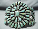 Spectacular Vintage Native American Navajo Royston Turquoise Sterling Silver Bracelet Old-Nativo Arts
