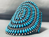 One Of The Best Vintage Native American Zuni Turquoise Sterling Silver Bracelet-Nativo Arts