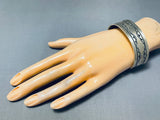 Brilliant Native American Navajo Sterling Silver Bracelet-Nativo Arts