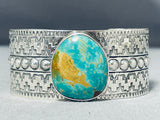 Jake Francosa San Felipe Royston Turquoise Sterling Silver Bracelet-Nativo Arts