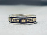 Spectacular Vintage Native American Navajo 14k Gold Sterling Silver Ring-Nativo Arts
