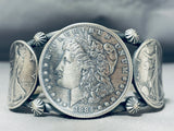 Heavy Coin Native American Sterling Silver Bracelet-Nativo Arts