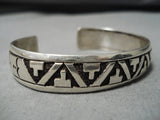Guaranteed Authentic Vintage Native American Navajo Thomas Singer Sterling Silver Bracelet-Nativo Arts