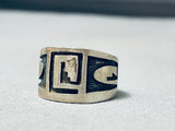 Magnificent Vintage Native American Navajo Sterling Silver Band Ring-Nativo Arts