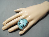 Huge Vintage Native American Navajo Spidervein Sterling Silver Huge Ring-Nativo Arts
