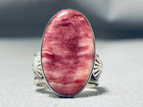 Important Ben Begaye (d) Vintage Native American Navajo Sterling Silver Shell Ring-Nativo Arts