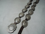 Dazzling Taos Native American Sterling Silver Concho Belt-Nativo Arts