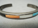 Amazing Vintage Native American Navajo Carico Lake Turquoise Sterling Silver Bracelet Old-Nativo Arts