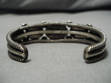 Native American Museum Quality Vintage Austin Garcia Turquoise Inlay Sterling Silver Bracelet-Nativo Arts