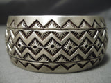 Charles John Vintage Navajo Sterling Silver Native American Bracelet-Nativo Arts