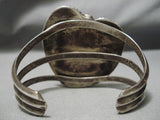 One Of The Biggest Best Vintage Native American Navajo Persin Turquoise Sterling Silver Bracelet-Nativo Arts