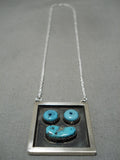 Native American Important Jeanette Dale Turquoise Sterling Silver Bracelet Cuff-Nativo Arts