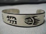 Quality Vintage Hopi Nathtan Fred Sterling Silver Native American Bracelet-Nativo Arts