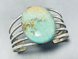 Outstanding Vintage Native American Navajo Royston Turquoise Sterling Silver Bracelet Signed-Nativo Arts