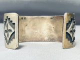 Heavy Pot Vintage Native American Navajo Thicker Sterling Silver Bracelet-Nativo Arts