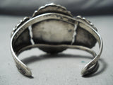Very Small Wrist Vintage Native American Navajo Turquoise Sterling Silver Baby Bracelet Old-Nativo Arts