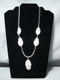 Extraordinary Navajo Sterling Silver Feathers Necklace Native American-Nativo Arts