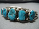 Incredible Vintage Navajo Turquoise Sterling Silver Native American Bracelet-Nativo Arts