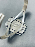 Freddy Platero Vintage Native American Navajo Turquoise Sterling Silver Bracelet-Nativo Arts