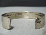 Fantastic Vintage Navajo Sterling Silver Bracelet Native American Old-Nativo Arts