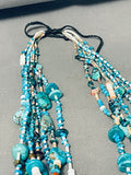 One Of The Most Unique Ever Vintage Santo Domingo Turquoise Necklace-Nativo Arts