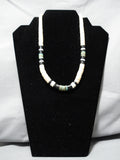 Native American Stunning Vintage Santo Domingo Choker Royston Turquoise Sterling Silver Necklace-Nativo Arts